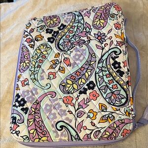 Vera Bradley Multicolor purple Paisley tech IPad Kindle Bag